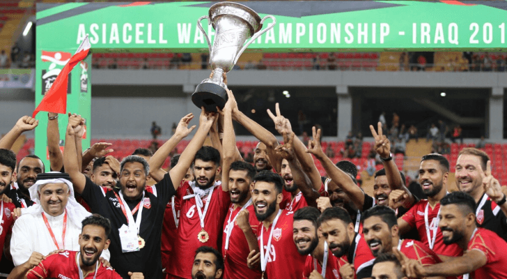 من تتويج المنتخب البحريني بلقب البطولة السابقة