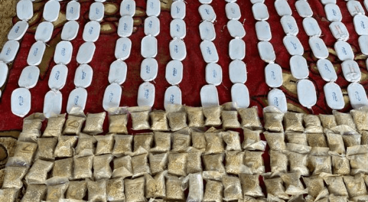 المخدرات المضبوطة