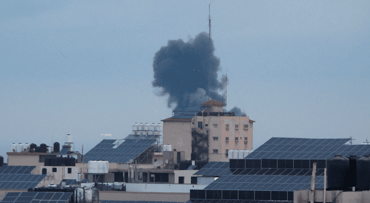 الصورة من قصف الاحتلال على قطاع غزة