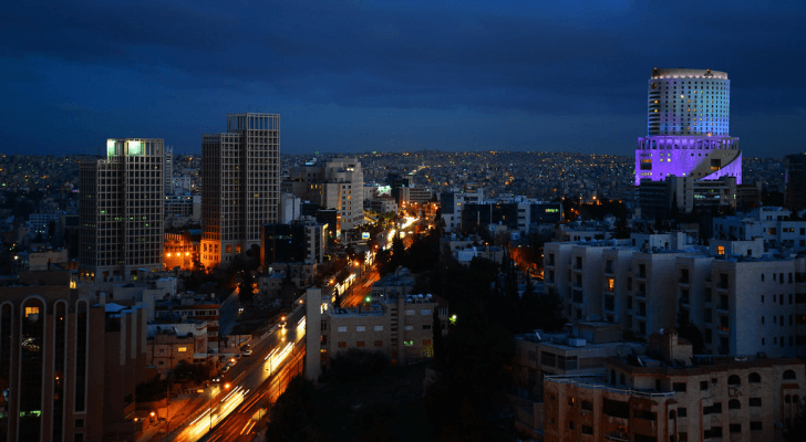 العاصمة عمان ليلا