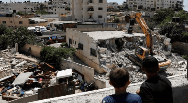هدم مدرسة في الأراضي الفلسطينية المحتلة