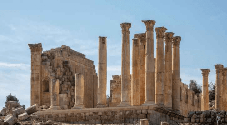 آثار جبل القلعة في العاصمة عمان