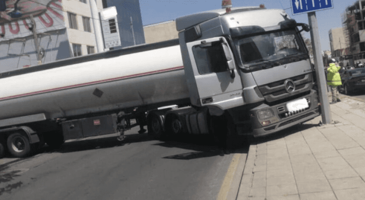 تعطل صهريج محروقات
