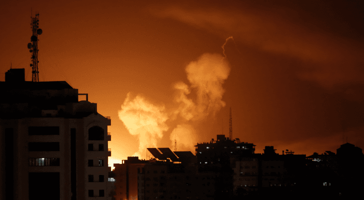 صورة من الغارات التي شنها الاحتلال على قطاع غزة
