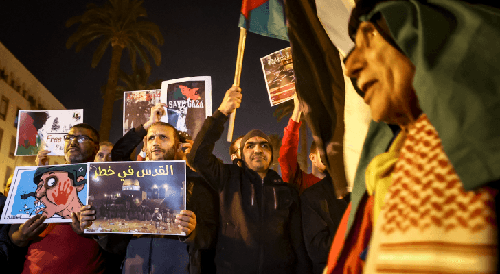 مغربيون يشاركون في وقفة نصرة للأقصى