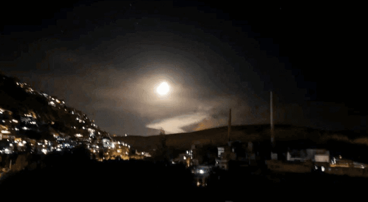 أحد صواريخ الاحتلال على الجولان