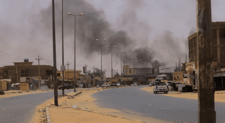 من مناطق الاشتباكات بين الجيش وقوات الرد السريع