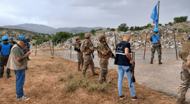انتشار الجيش اللبناني في المنطقة الحدودية في كفرشوبا
