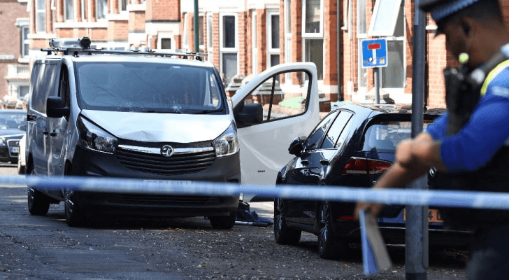 موقع الحادثة في مدينة نوتنغهام