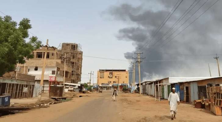 جانب من اشتباكات السودان