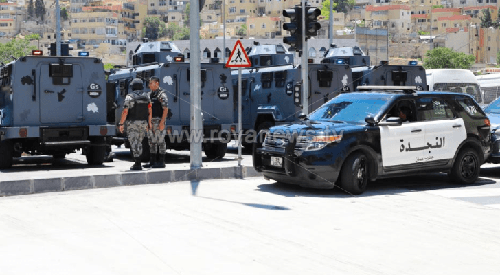 دورية نجدة ومدرعات لقوات الدرك في العاصمة عمان "أرشيفية"