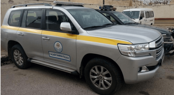 مركبة تابعة للجمارك الأردنية