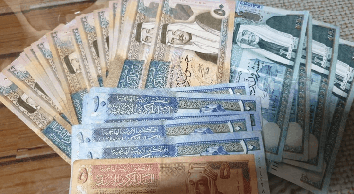 مبالغ نقدية أردنية