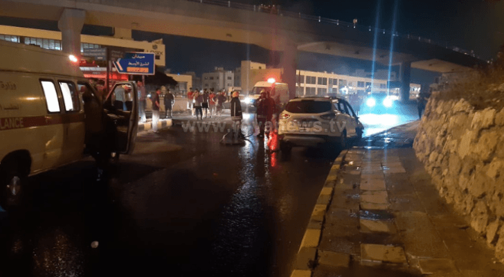 صورة للمركبة المحترقة