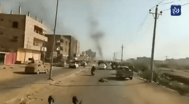 الصورة من الحرب في السودان