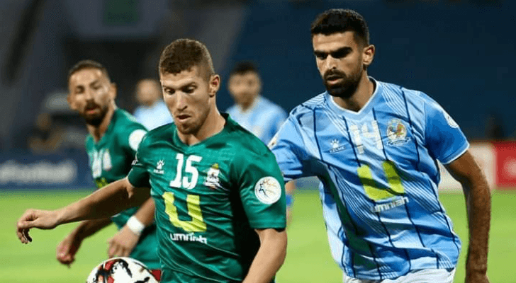 لاعبا الوحدات أنس العوضات ونزار الرشدان