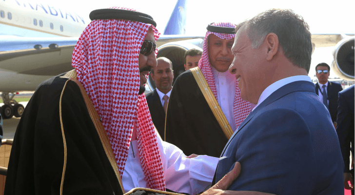 جلالة الملك عبد الله الثاني والعاهل السعودي