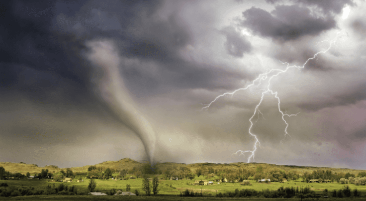 صورة تعبيرية لإعصار