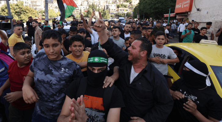 فلسطينيون يحتفلون بعملية طوفان الأقصى