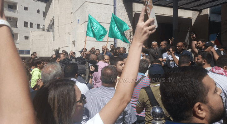 تظاهرة بالقرب من سفارة الاحتلال خرجت نصرة لفلسطين والمقاومة