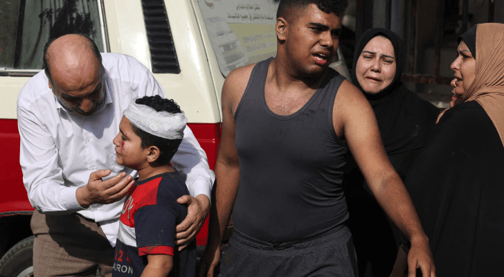 طفل فلسطيني مصاب جراء العدوان