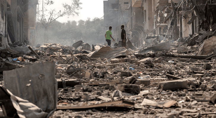 آثار الدمار جراء العدوان على غزة