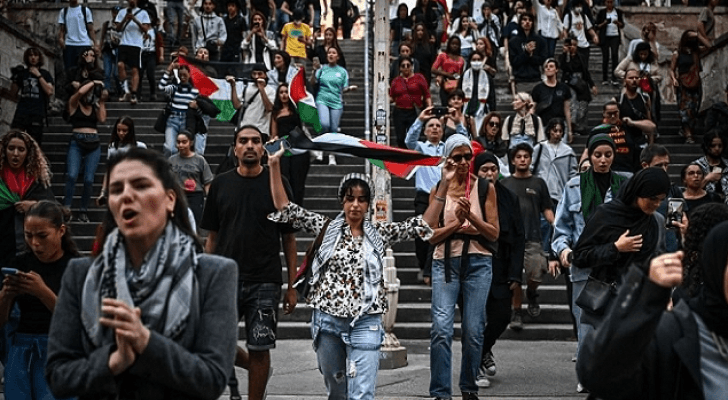 تظاهرة تضامنية مع الفلسطينيين في فرنسا "أرشيفية"