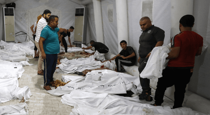 جثامين الشهداء جراء القصف