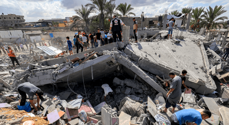 الصورة من آثار الدمار الذي خلفه الاحتلال في غزة