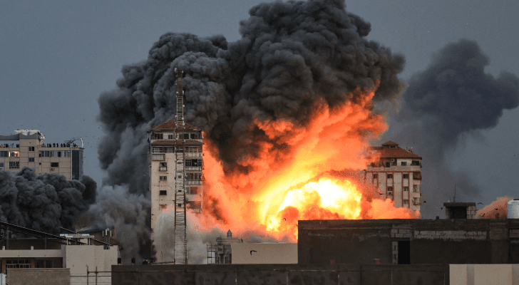 استهداف برج فلسطين - أرشيفية