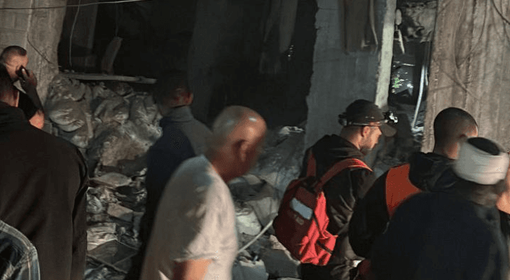 قصف مسجد في مخيم جنين