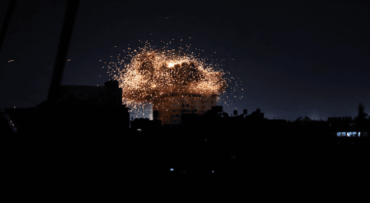 قطاع غزة خلال تعرضه للقصف