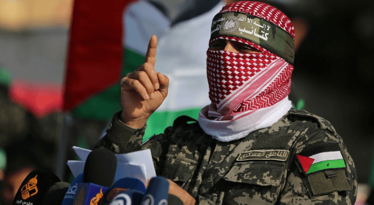 المتحدث الرسمي الإعلامي لكتائب الشهيد عز الدين القسام الجناح العسكري لحركة المقاومة الإسلامية (حماس) أبو عبيدة