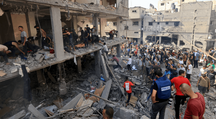 الصورة من قصف الاحتلال لقطاع غزة