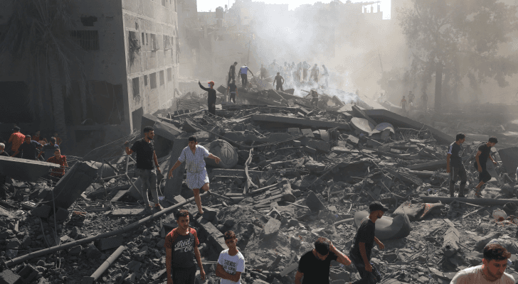 الصورة من الدمار الذي خلفه الاحتلال في غزة