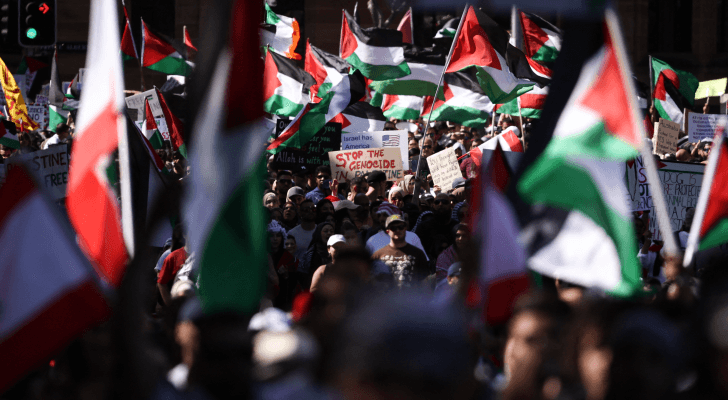 مظاهرة حاشدة في سيدني نصرة لفلسطين