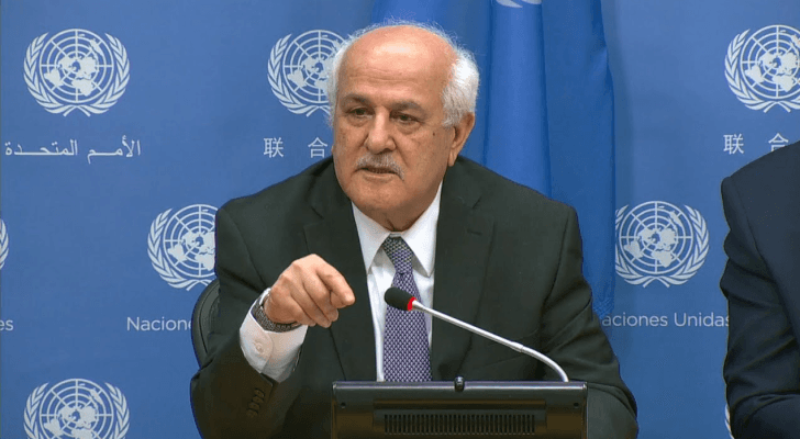 السفير الفلسطيني لدى الأمم المتحدة رياض منصور