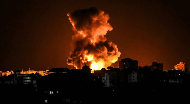 الصورة من قصف الاحتلال لقطاع غزة