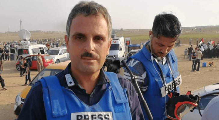 مراسل تلفزيون فلسطين الشهيد محمد أبو حطب جراء استهداف منزله في خان يونس