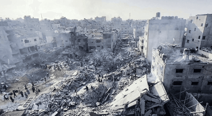 الصورة من قصف الاحتلال لقطاع غزة
