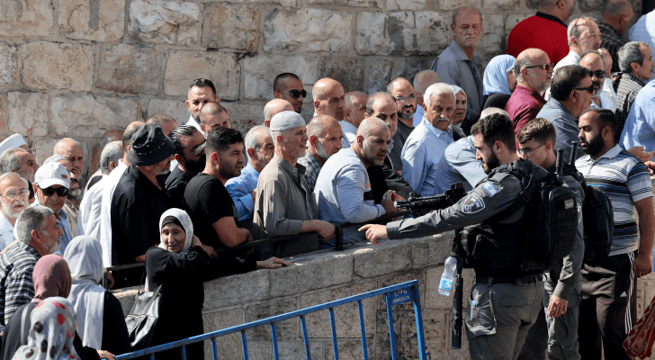 قوات الاحتلال عند باب الأسباط في القدس الشرقية