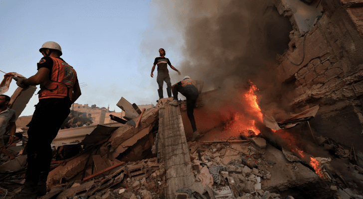 الصورة من آثار الدمار الذي خلفه الاحتلال في غزة