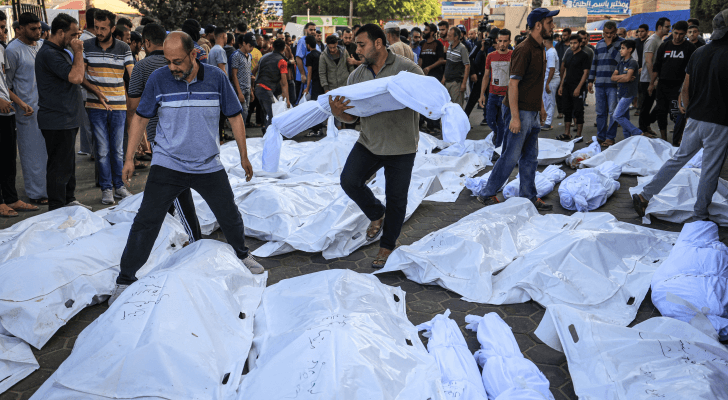 جثامين شهداء ارتقوا بقصف الاحتلال على قطاع غزة