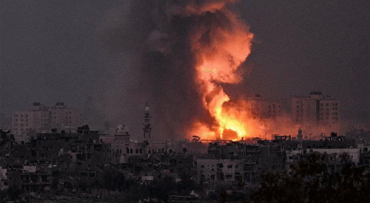 الصورة من قصف الاحتلال لقطاع غزة
