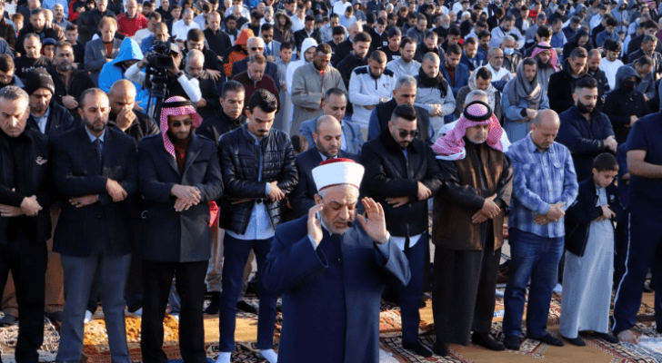 صلاة الغائب في أحد مساجد الأردن