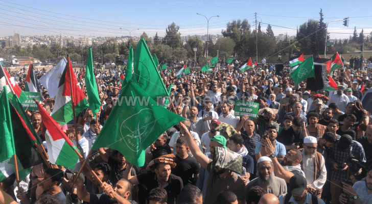 أردنيون ينفذون وقفات ومسيرات تضامنية نصرة للأهل بغزة
