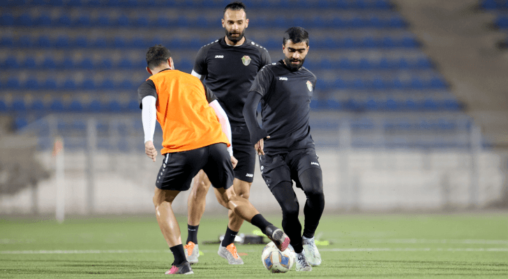 من تدريبات المنتخب الوطني