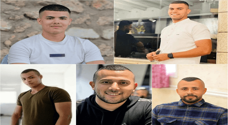 الشهداء الـ5 في طولكرم
