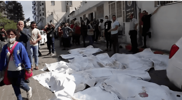 جثامين الشهداء في مجمع الشفاء الطبي