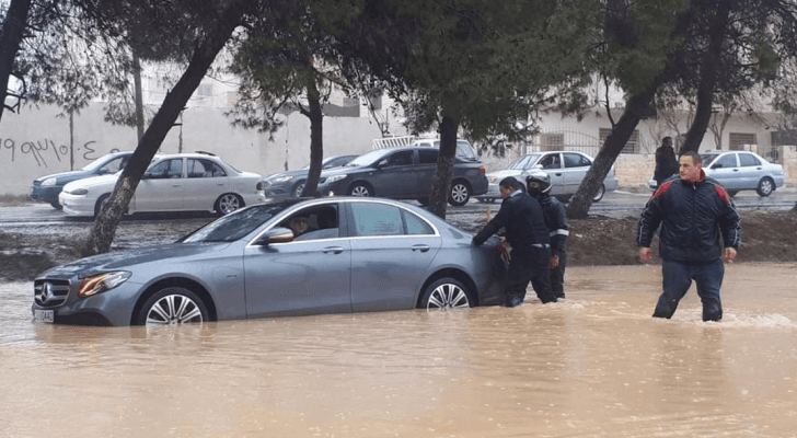 سيول جراء أمطار غزيرة في الأردن "أرشيفية"